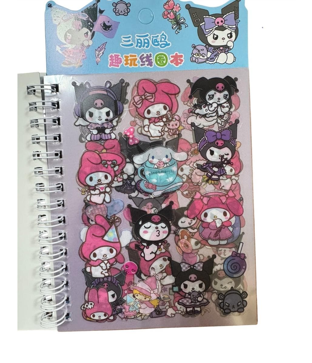 Sticker Notebook YKK-001, Light Blue, "Melody" 3