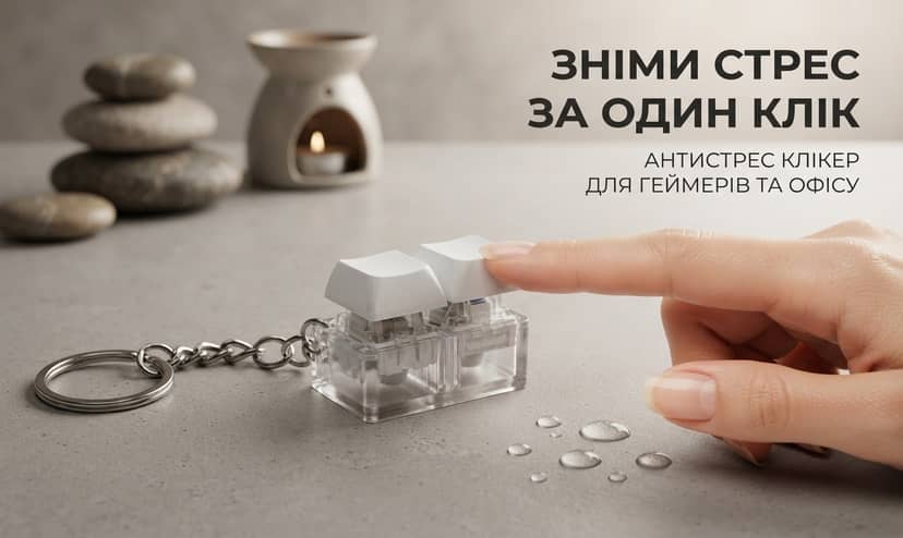 Брелок-кликер кейкап, 2 клавиши 2