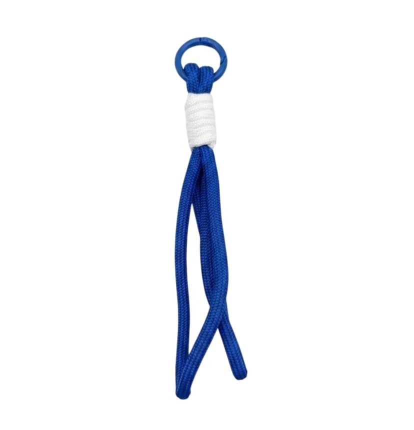 Keychain Rope + Ring 12cm Blue