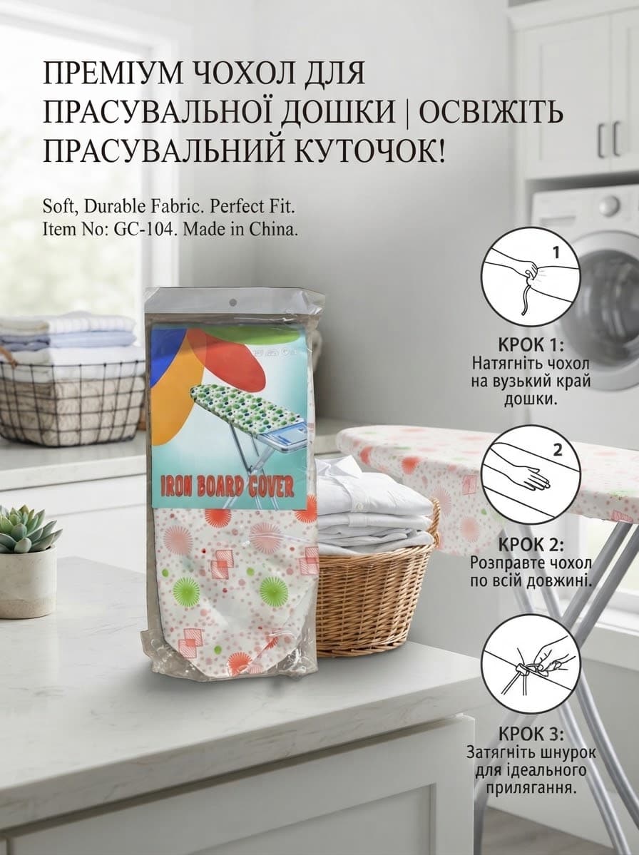 Чохол 130х50 прасув дошки 313-5 геометрична 2