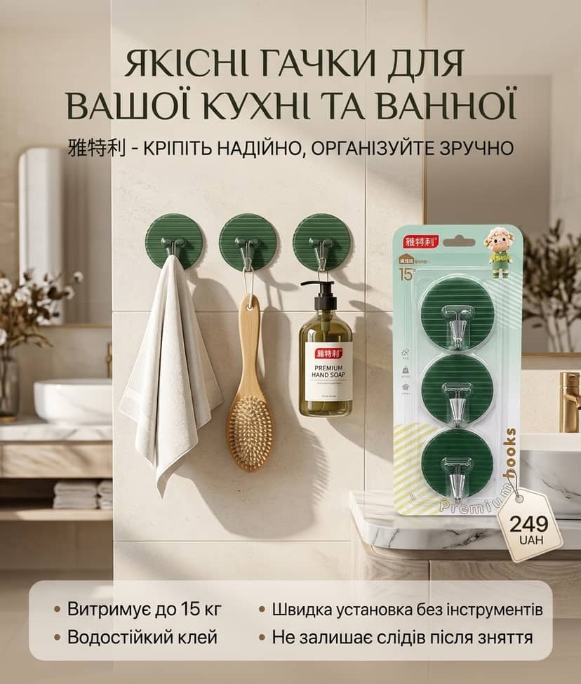 Гачки круг/квадр/трикут рифлен коло 15кг -827 3