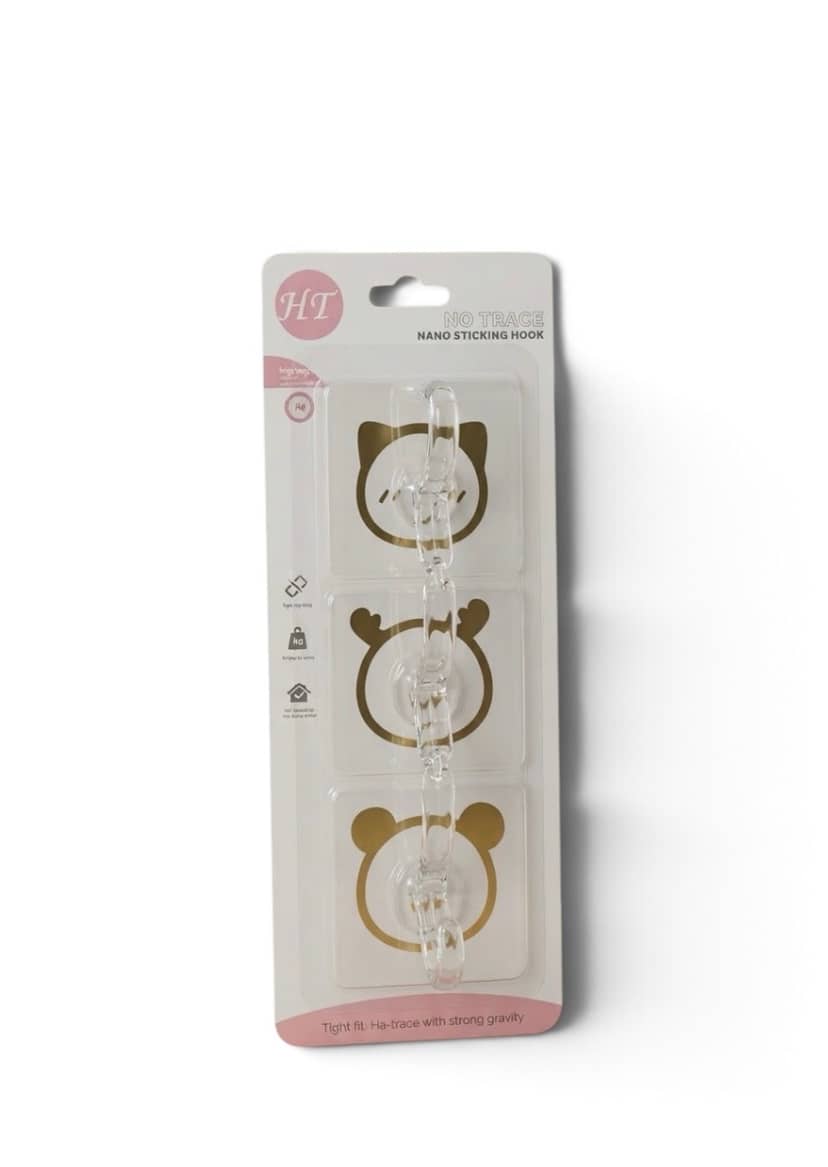 Double Self-Adhesive Plastic Hooks