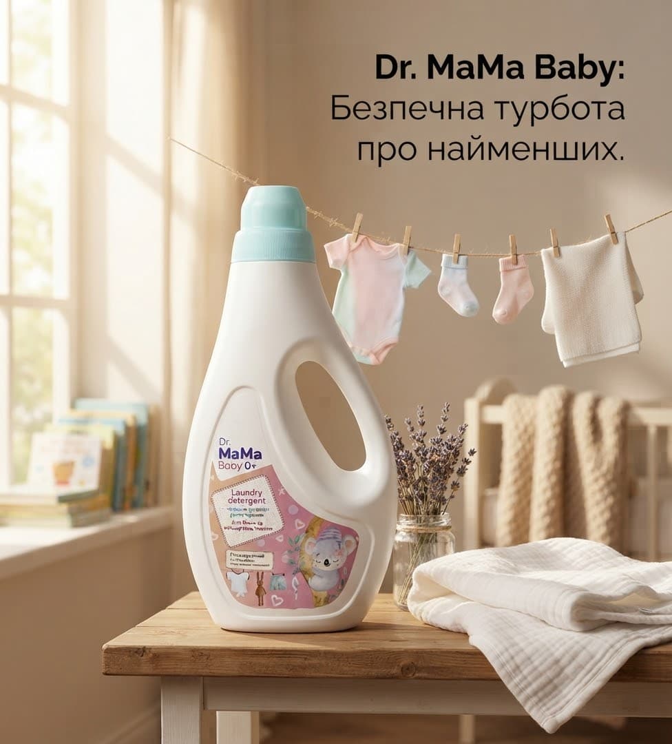 Гель для прання дитячої білизни Dr. MaMa (гіпоалерг) 2