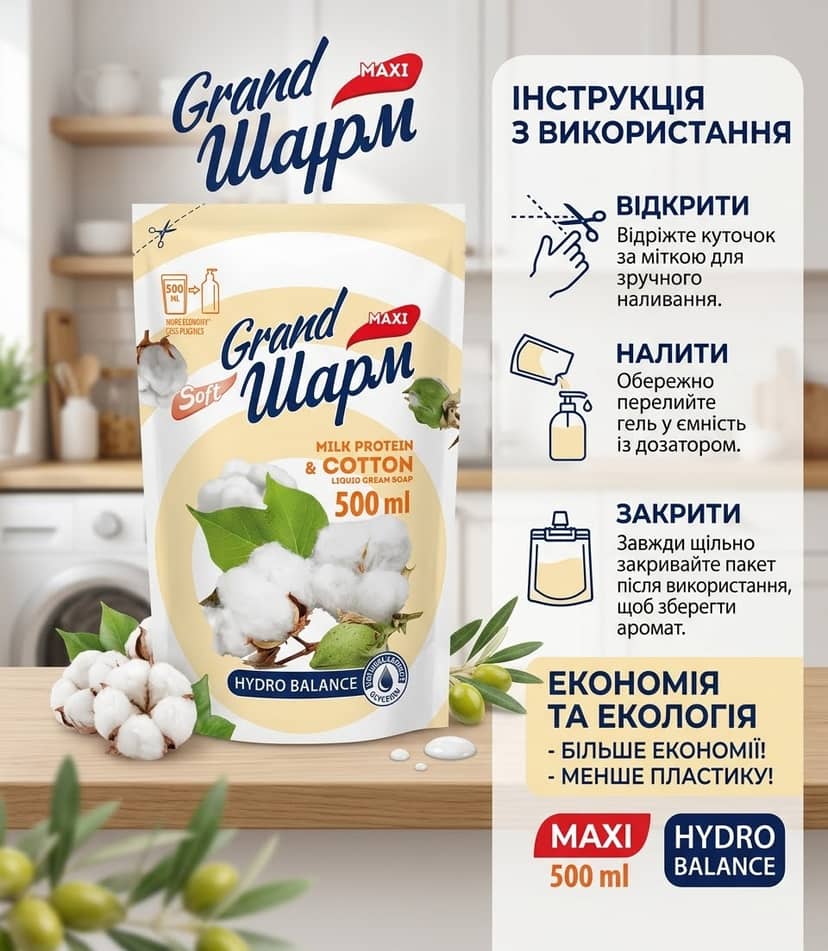 Grand шарм Maxi молочний протеїн 3