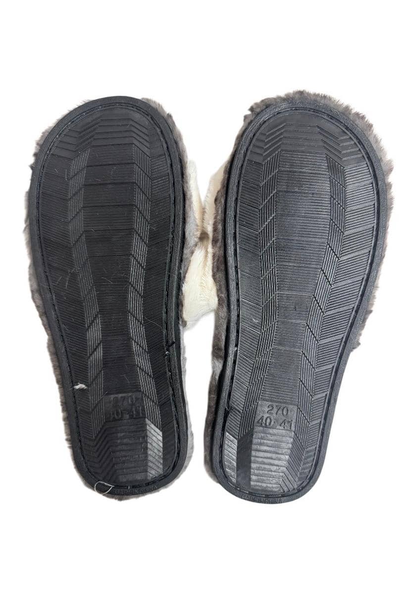 Women's White Slippers with Text 36-37,38-39,40-41 2