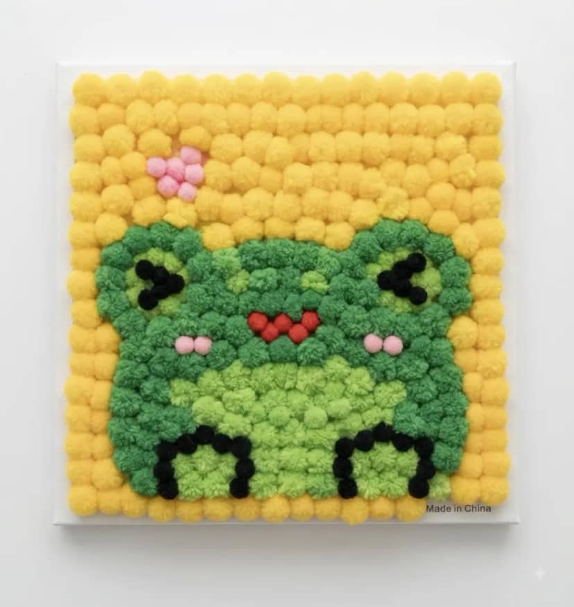 Pom-Pom Picture Frog 22x22 3