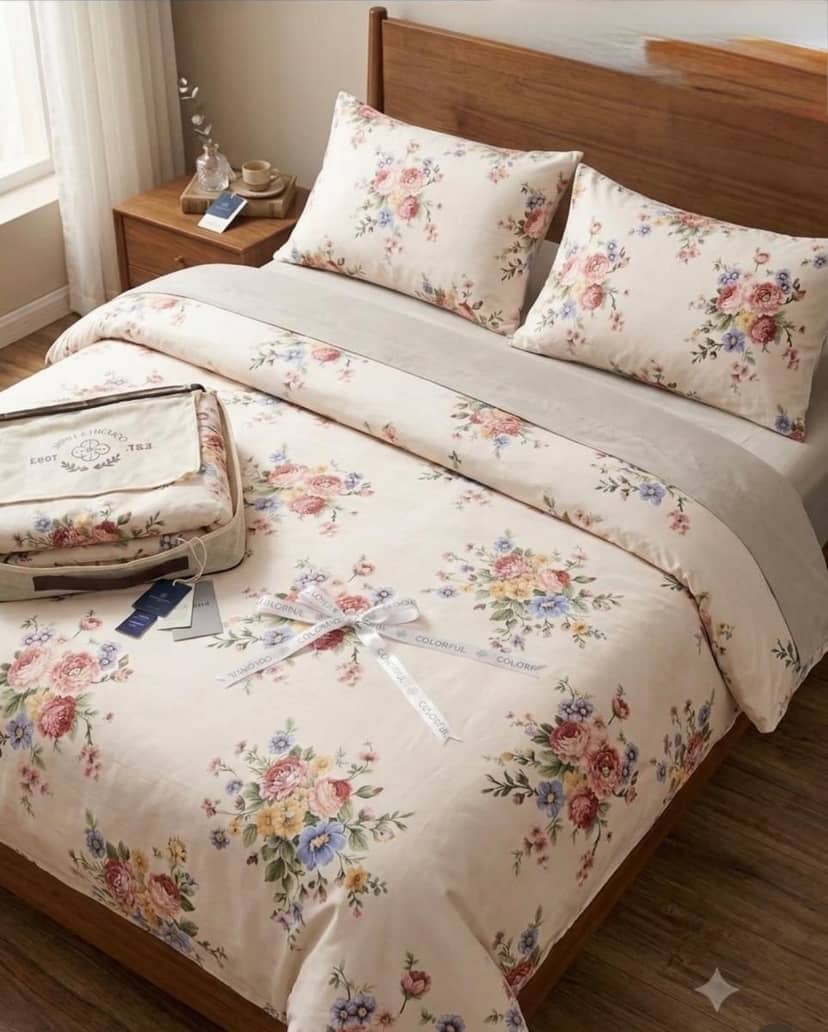 Комплект постельного белья с разноцветными цветами FAVOURITE TEXTILES 2