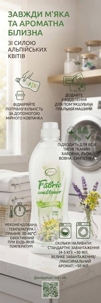 Кондиционер-ополаскиватель для ткани 2