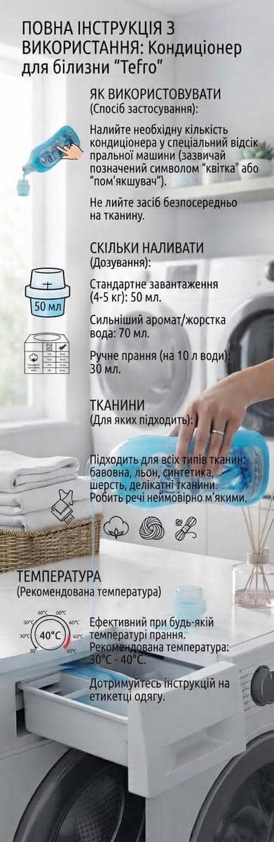 Кондиціонер ополіскувач для тканини 2