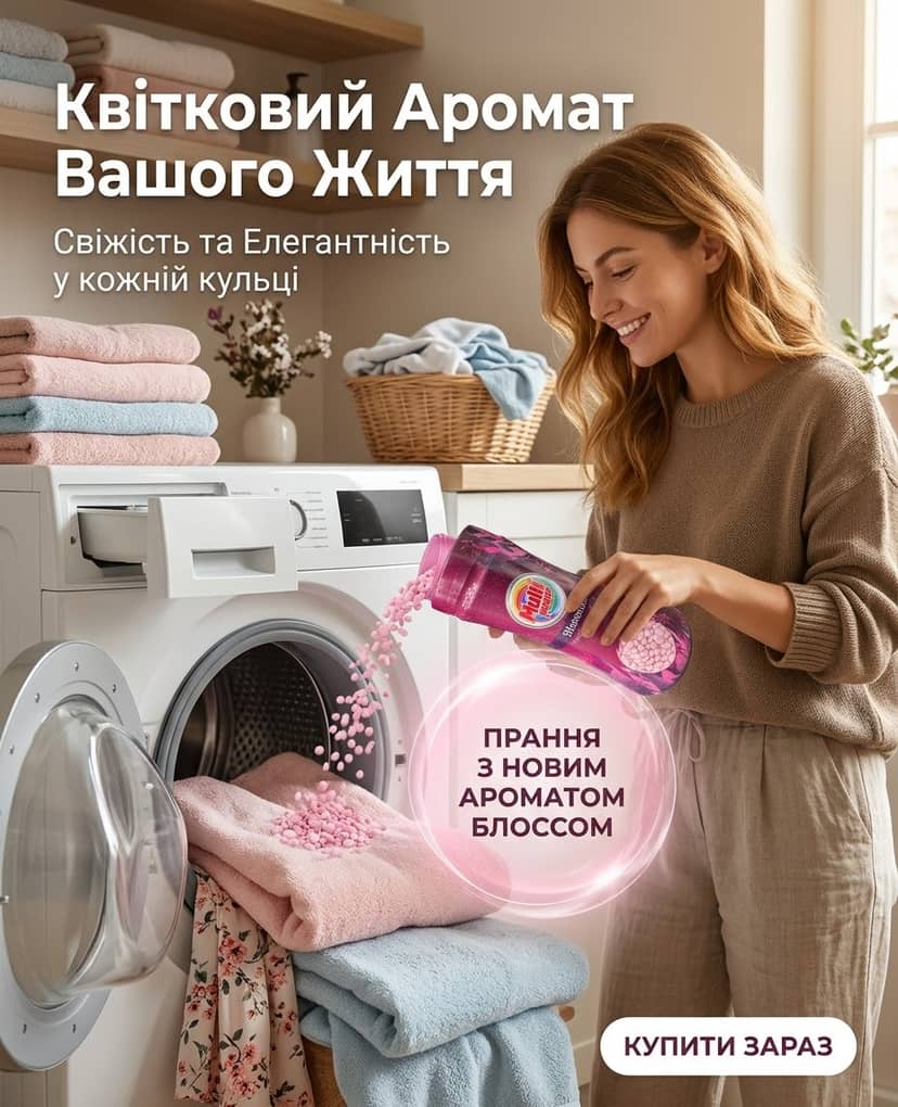 Кондиціонер-ополоскувач Фловер рожевий 1л 3