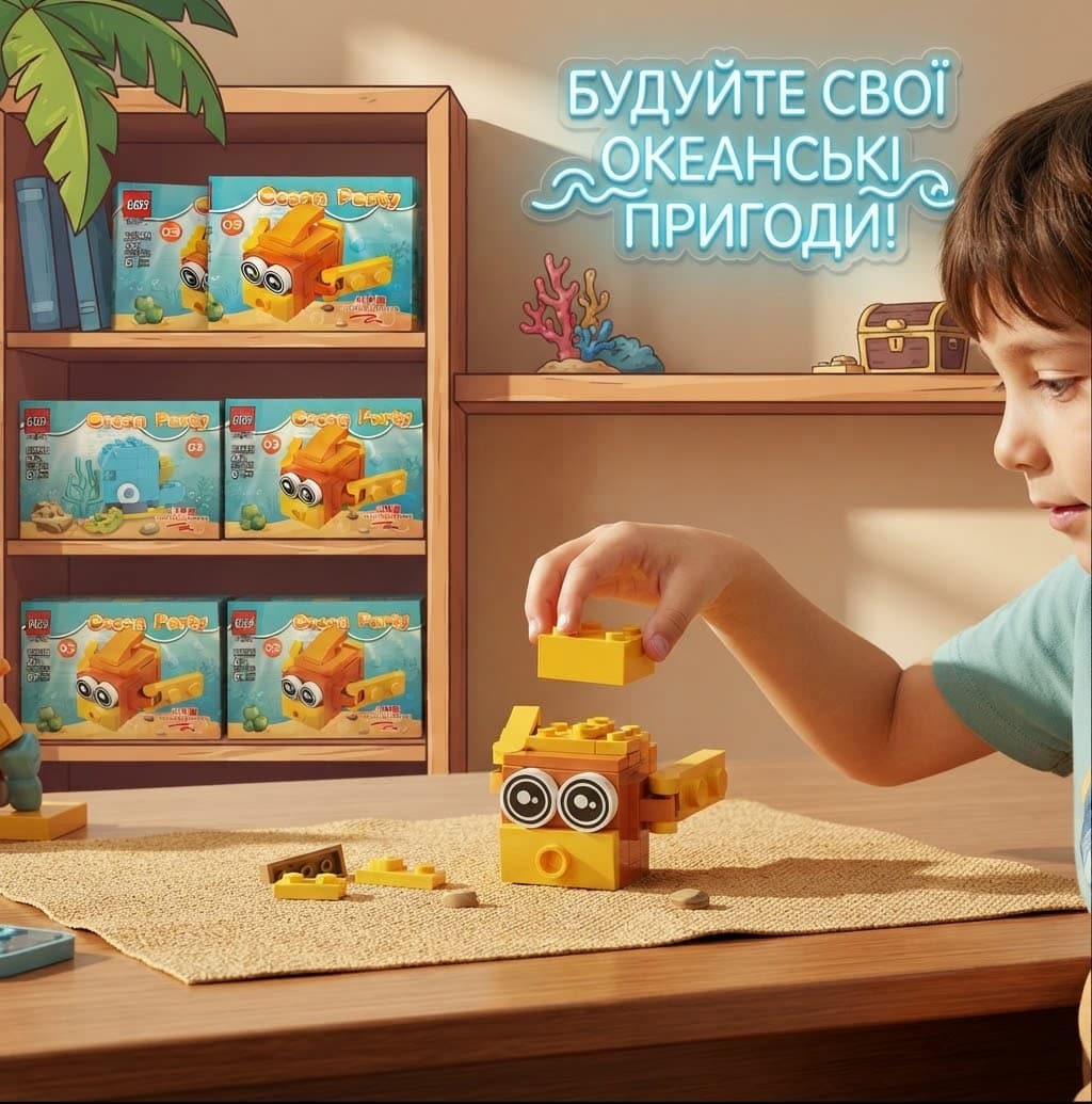 Конструктор 11056В від 24 деталей руда рибка 03 2