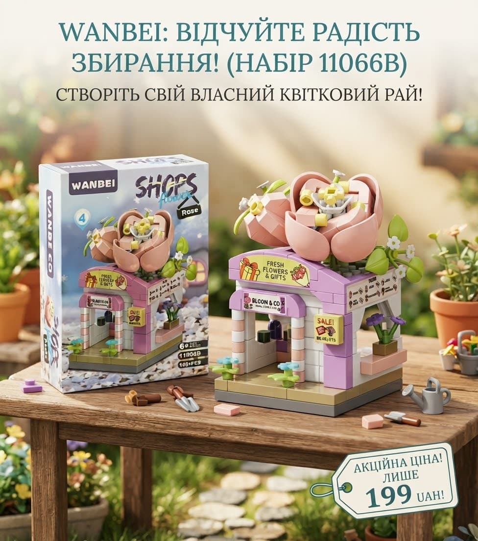 Конструктор 11066В від185 деталей рожевий 4 3