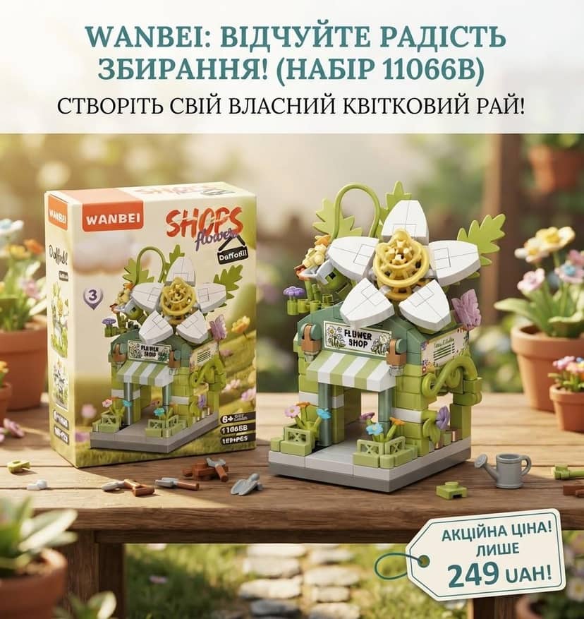Конструктор 11066В від185 деталей зелений 3 2