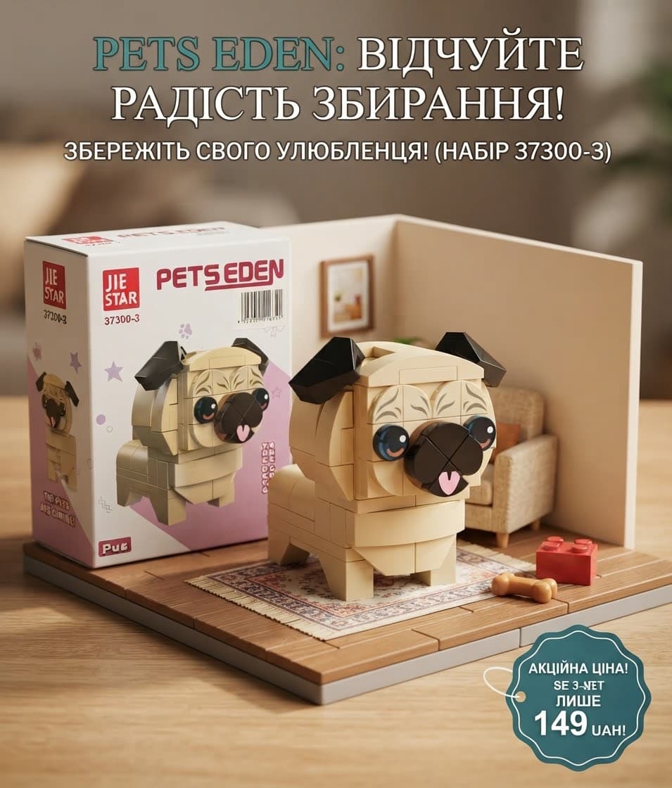 Конструктор 37300-1-6 від 102 деталей мопс 2