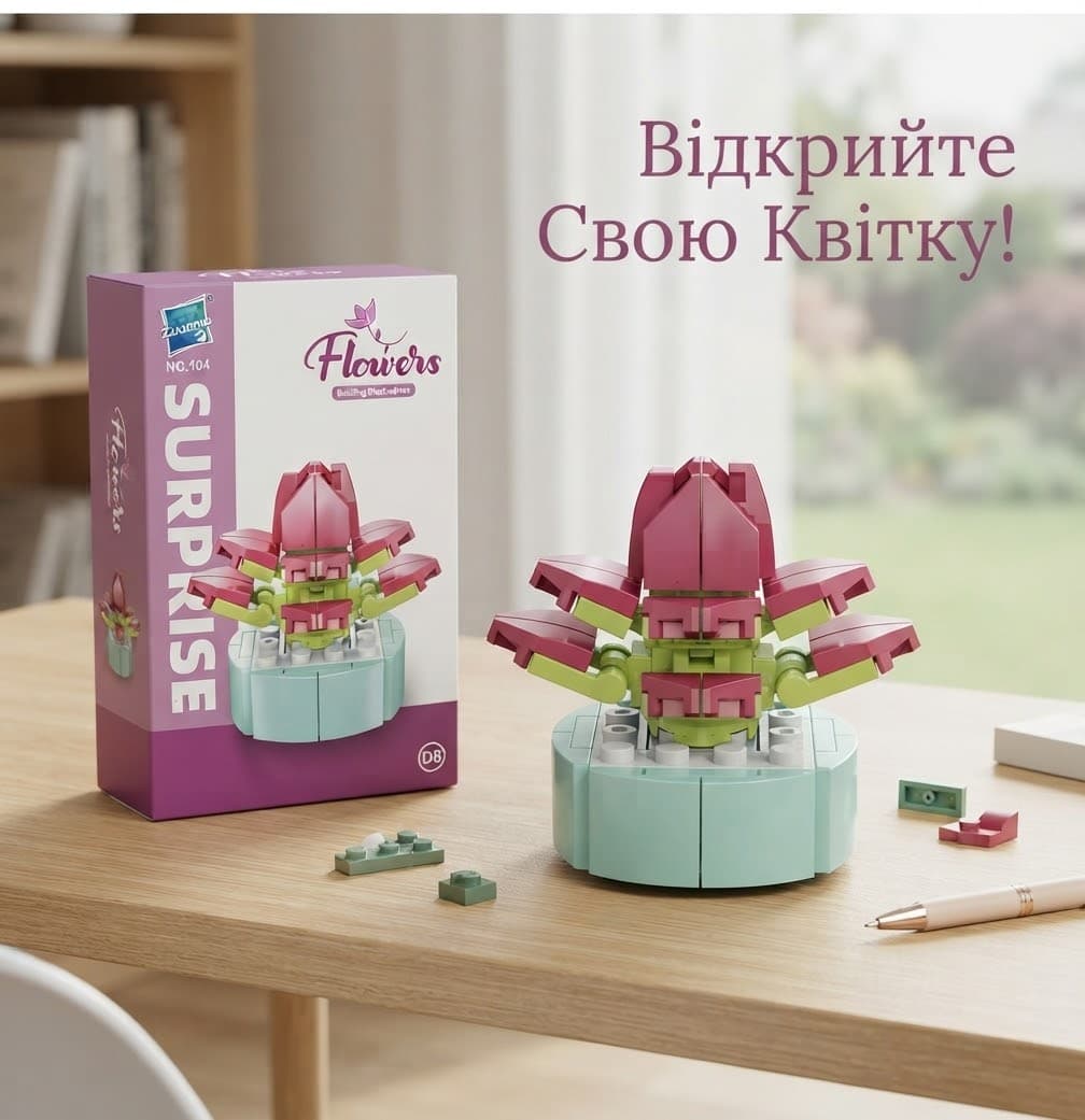 Конструктор квіти 19х14,5х4 Лілія 2