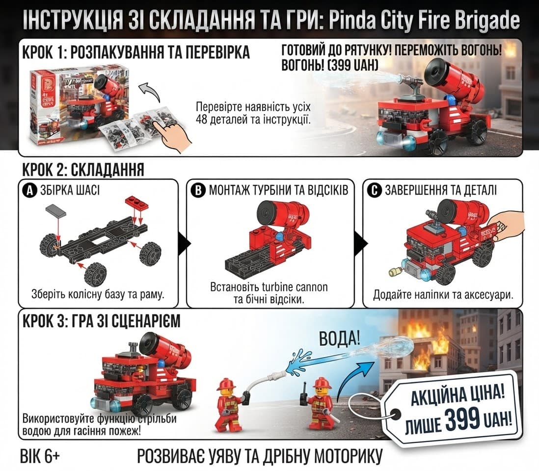 Конструктор P3005 турбінна пожежна машина 7 2