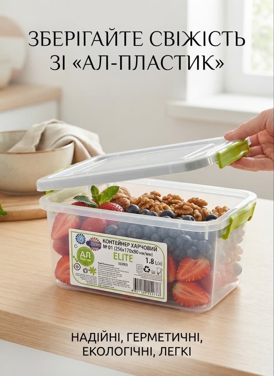 Контейн Єліт 2.2л плоский 3