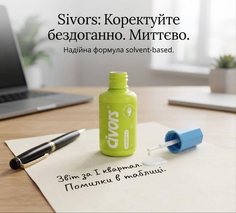 Корректор с кисточкой 15мл зеленый флакон 3
