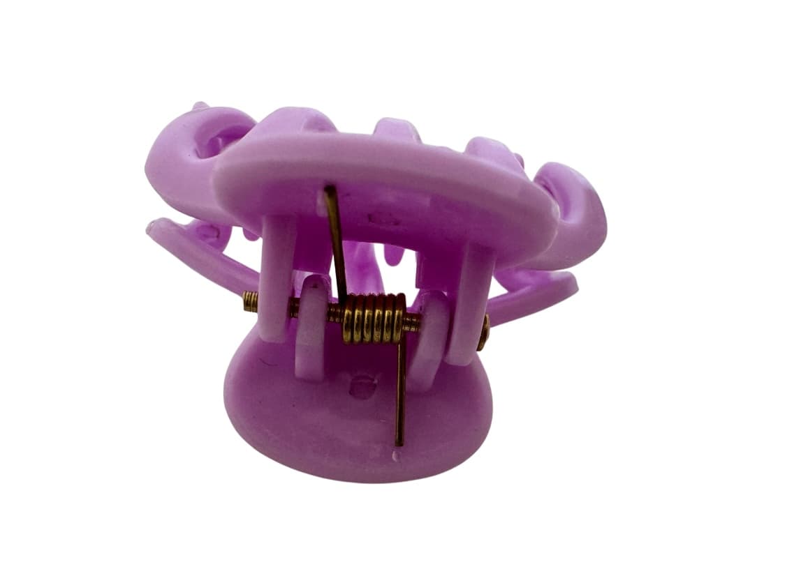 Colored Wave Hair Claw Clip 3.5cm Purple 382-13 2