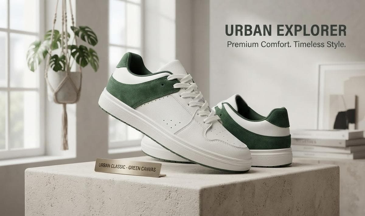 Women's Sneakers 1606-6, White/Green, Size 38 2