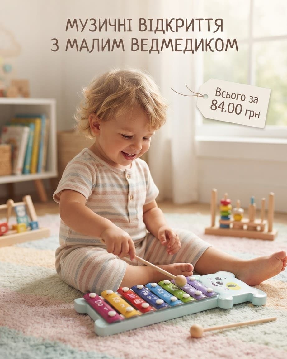 Ксилофон 668-58-60, 25,5см 4