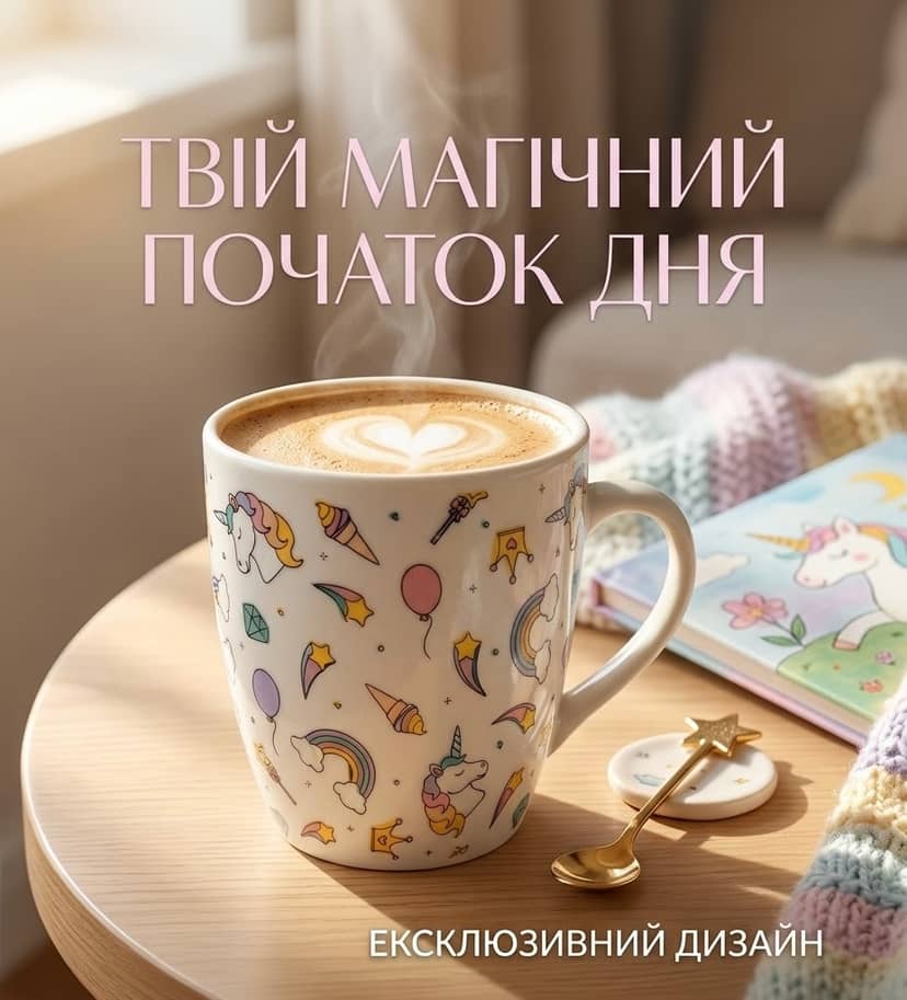 Кухоль 220мл Єдиноріг мікс 2626 2