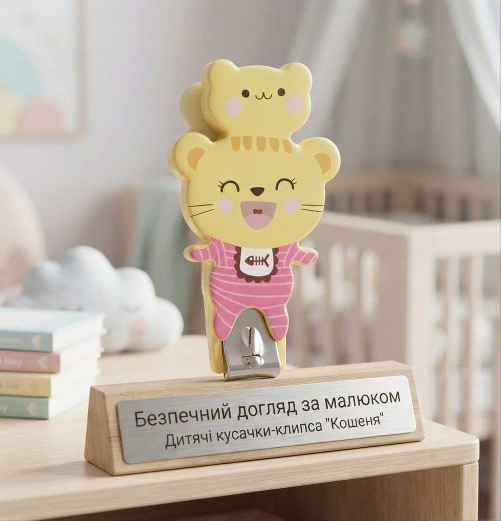Кусачки дитячі кріпсер мордочки жовтого кольору тигреня 2