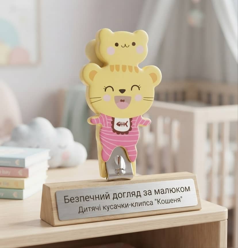 Кусачки дитячі кріпсер мордочки жовтого кольору тигреня 2