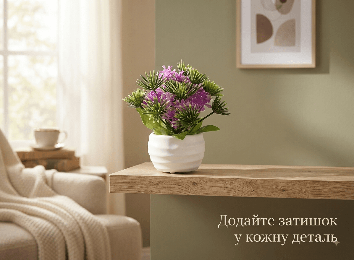 Квітка в горщику 112-1 фіолетова 4
