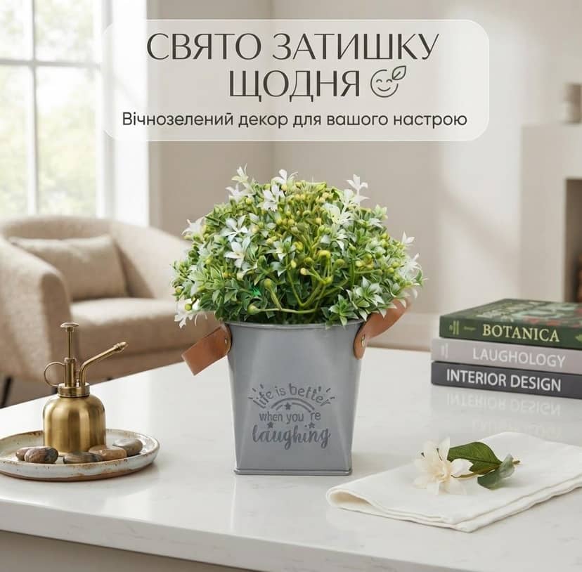 Цветок в горшке 4
