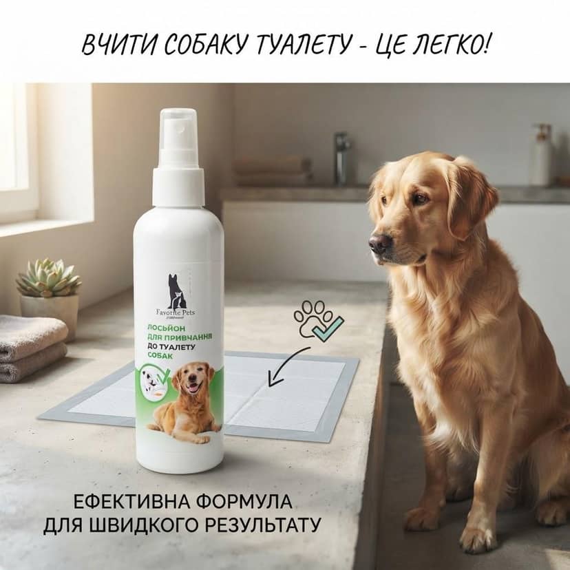 Лосьон для приучения к туалету собак 2