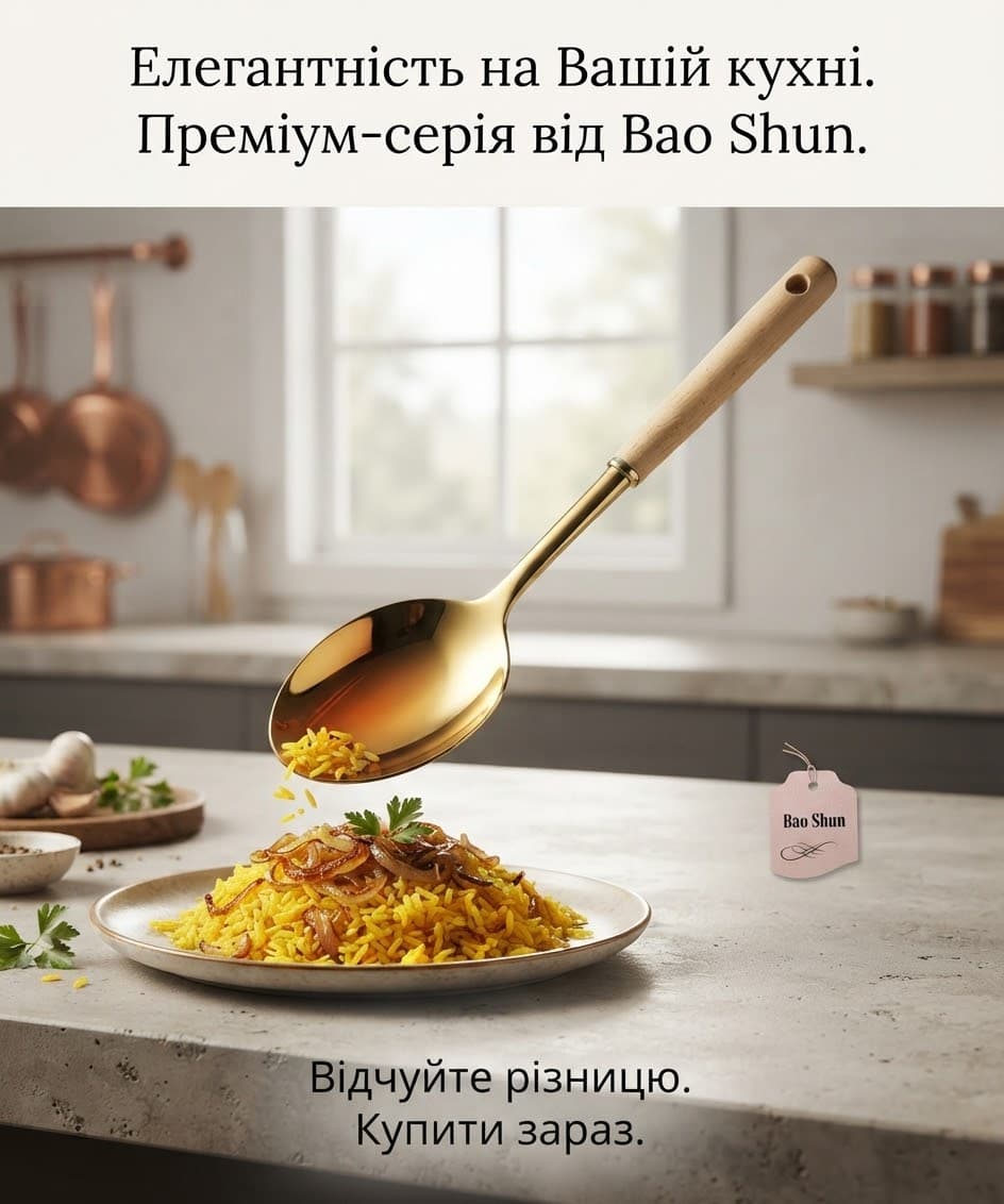 Ложка позолота 30см 2