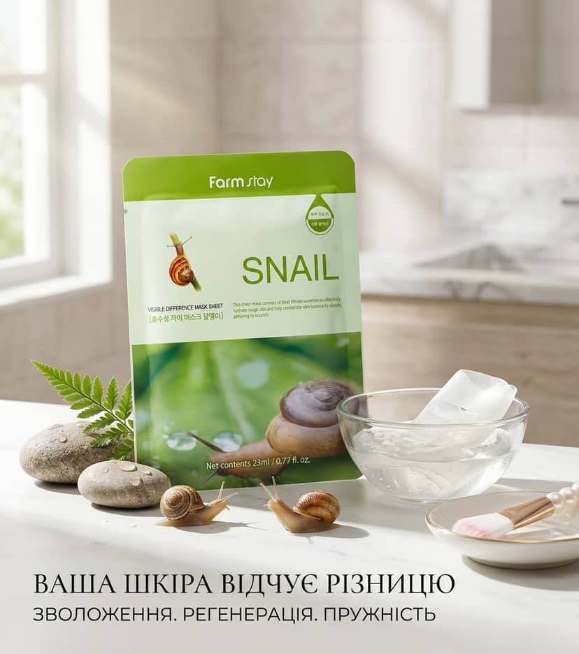 Маска ткан д/обличчя Snai Farm 23ml 2