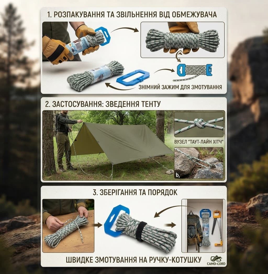 Мотузка нейлон 10м 158-4 4