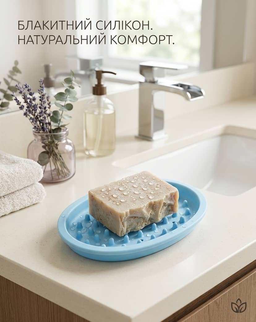 Мильниця пластик блакитний 3