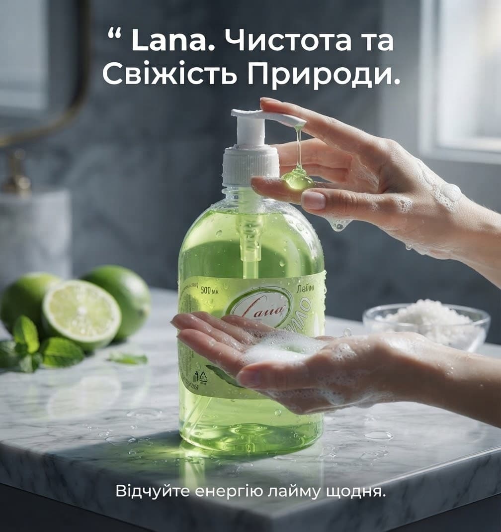Мило рідке з дозатором ТМ САНА 500мл 2