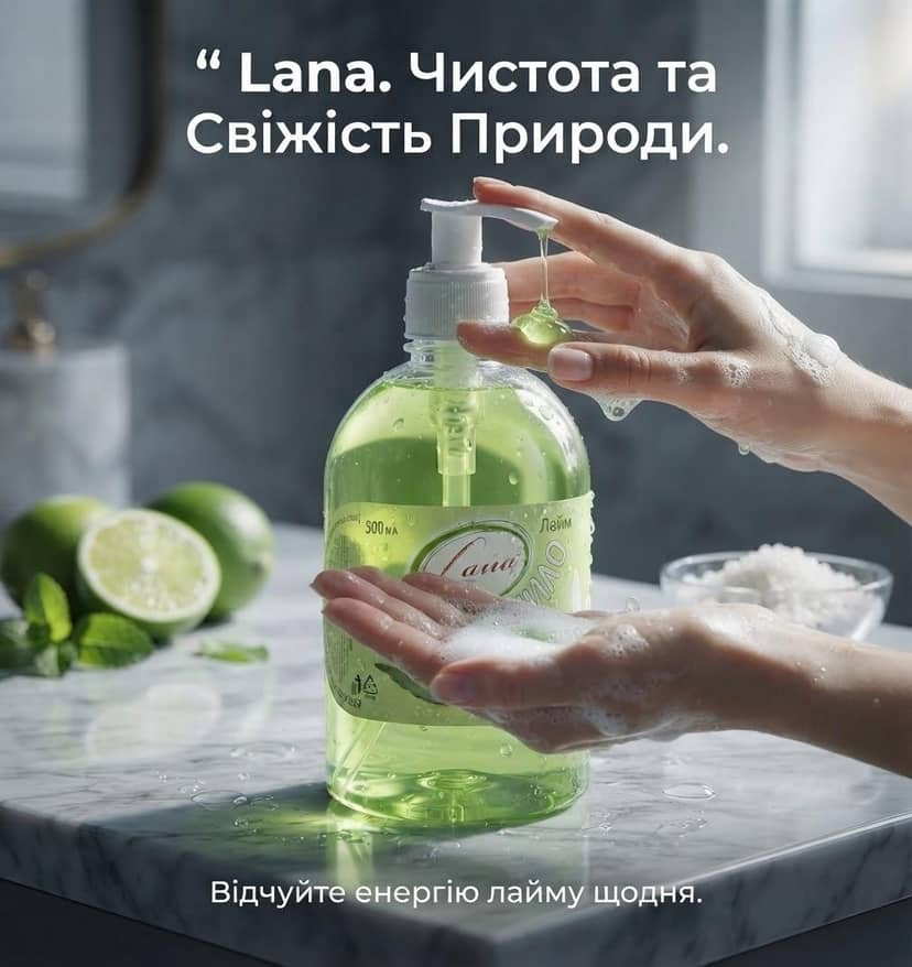 Мило рідке з дозатором ТМ САНА 500мл 2