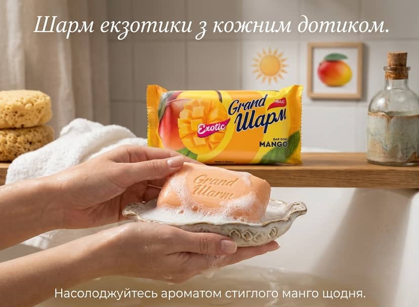 Мило тверде манго 125г 3
