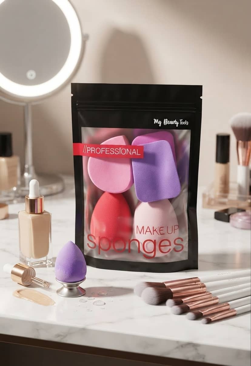 Set of 6 makeup sponges MAKE UP 3