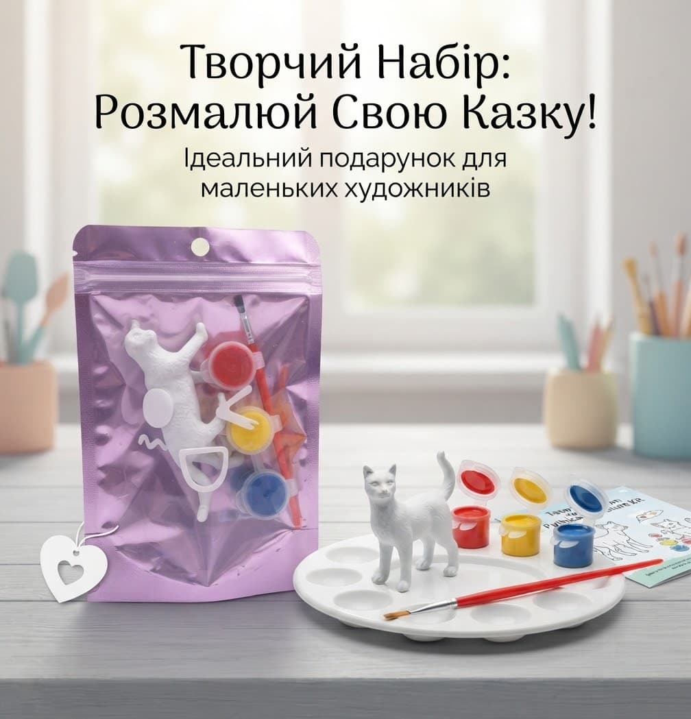 Набір для творчості JQ7724 гіпсові фігури гепард 3