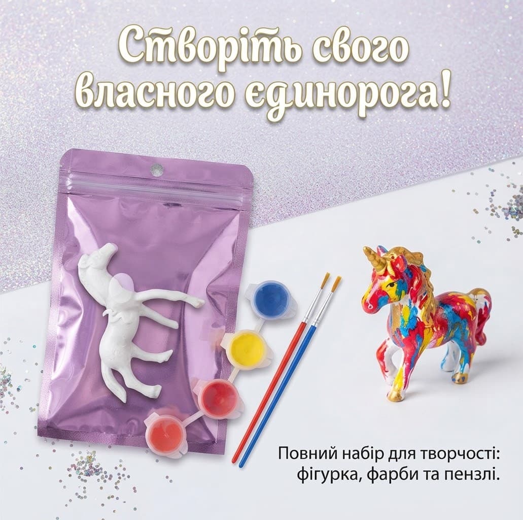 Набір для творчості JQ7724 гіпсові фігури поні 3