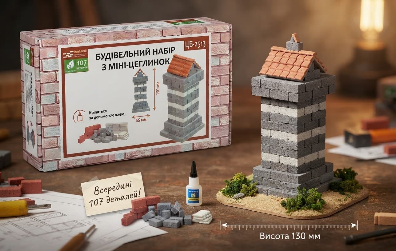 Набір для творчості з міні цегли ЦБ-2513м 2