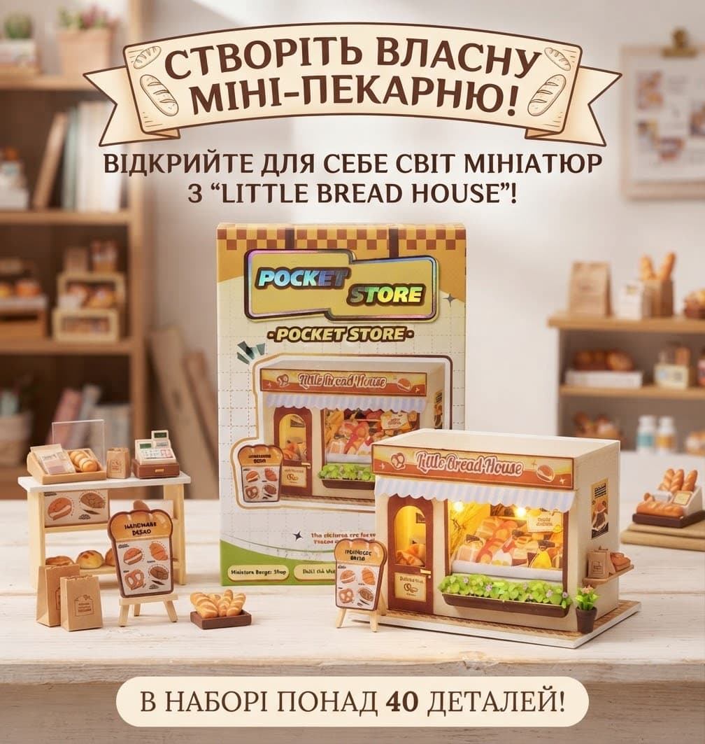 Набір для збирання мініатюрного магазину 3