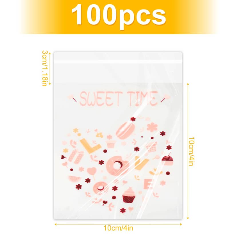 Набір пакетів фас бопп Sweet Time 100шт 5