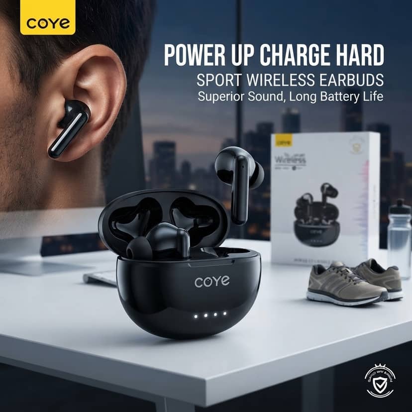 COYE Sport Wireless Headphones 3