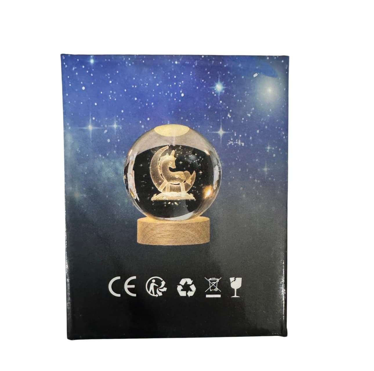 Нічник кришталева куля д8см 2