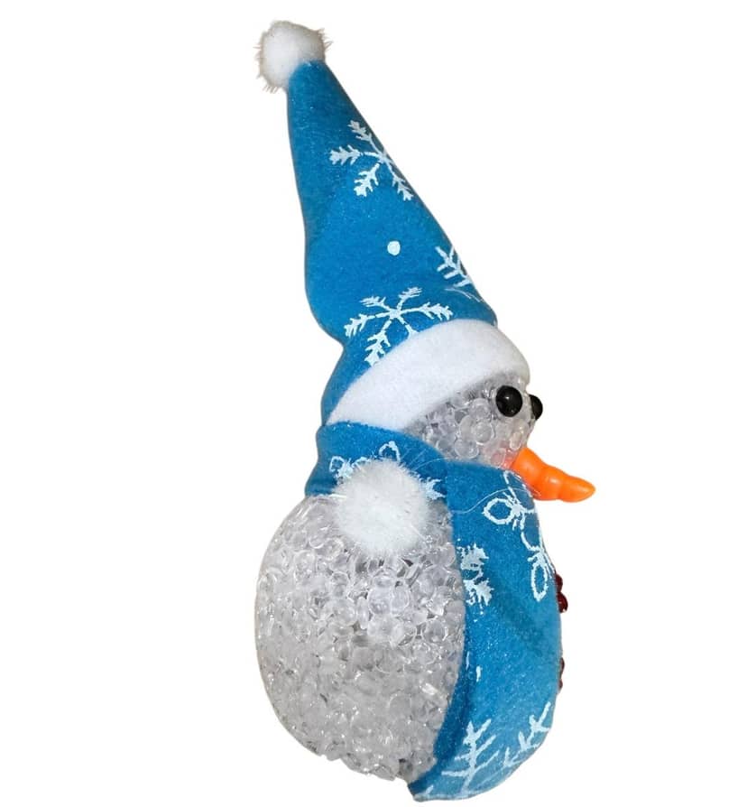 Snowman Night Light with Blue Snowflake Hat 2