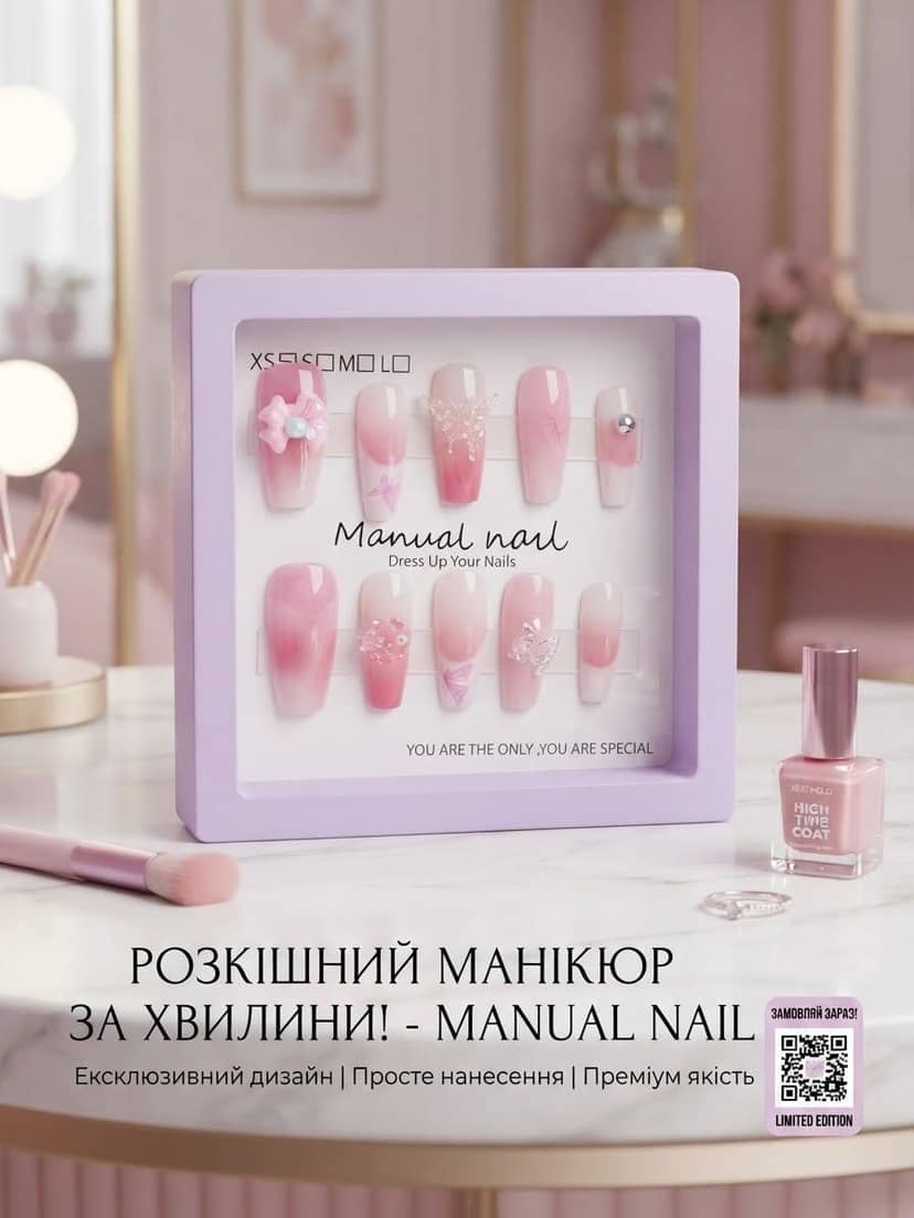 Нігті накладні підліткові декоративні 44-4 3