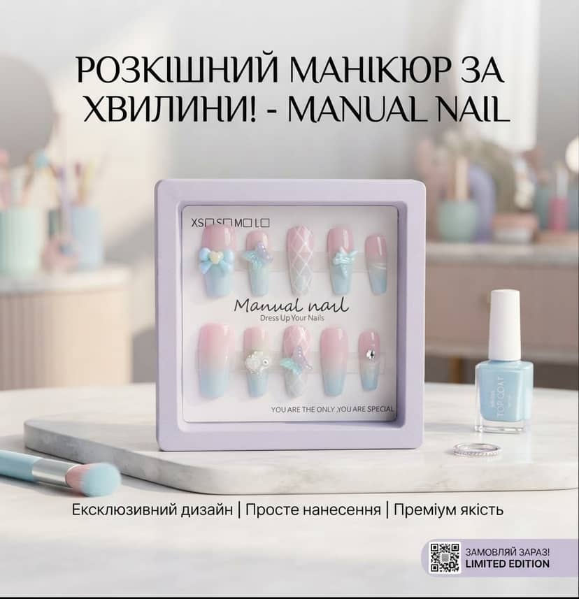 Нігті накладні підліткові декоративні 4