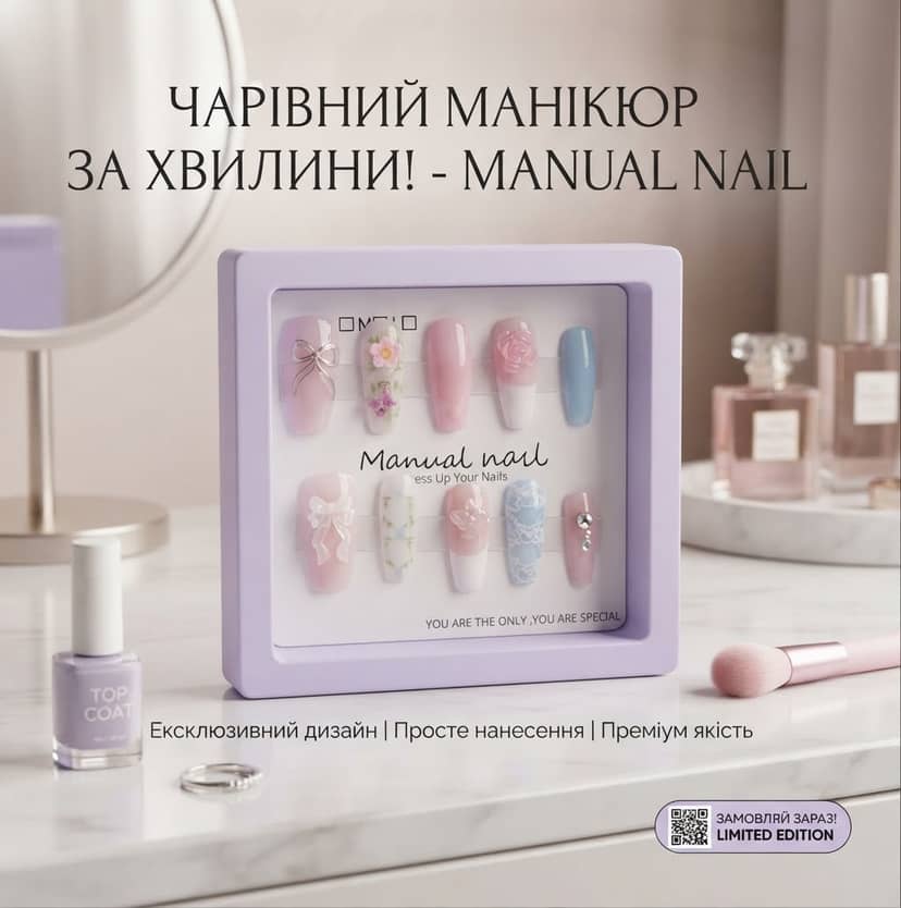 Нігті накладні підліткові декоративні 44-4 4